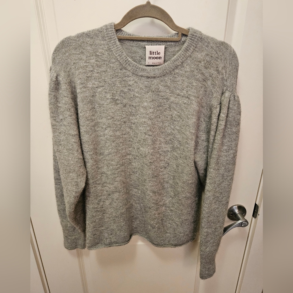 Little Moon Oversized Grey Sweater